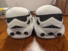 Bioworld Mens Star Wars Storm Trooper Slide Slippers, White, XL
