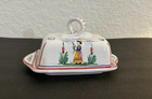 SBERNA DERUTA Quimper Style BUTTER DISH