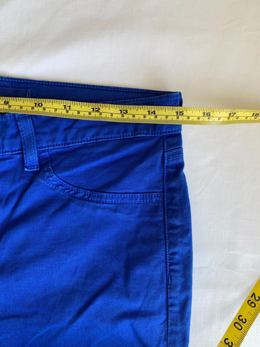 J Brand Cotton Pants Womens Size 29 Blue Pockets Zip Button Tapered Mid Rise - Picture 12 of 15