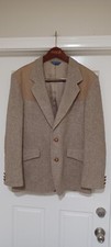 Pendleton Men  s Blazer Jacket Sz 42 Virgin Wool Suede Vintage Sport Coat