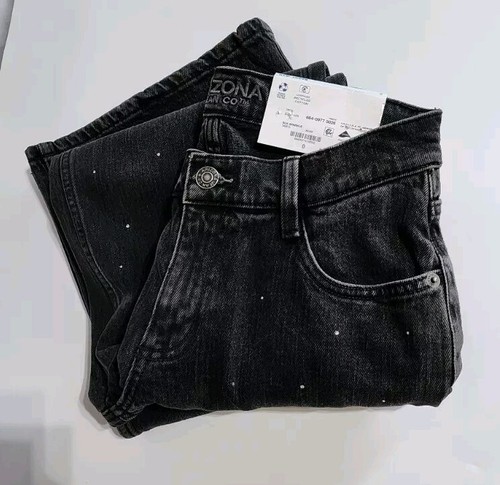 Arizona Low - Rise Black Sparkle Baggy Jeans Size 0. - Bild 11 von 12