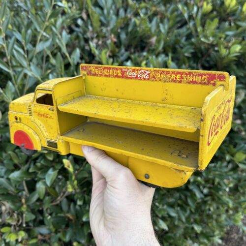 Vintage Original Marx Pressed Steel Coca Cola Truck Coke Truck - Picture 2 of 7