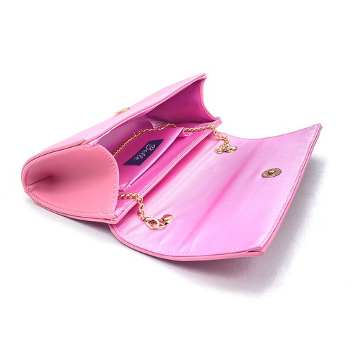 Damen Designer Stil Kunstleder Clutch Tasche Damen Abend Party Handtasche Geldbörse - Bild 6 von 31