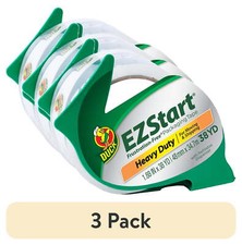  3 pack EZ Start 1.88" x 38.2 yd. Clear Acrylic Packing Tape  Dispenser,New