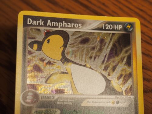 Pokemon 2004 EX Team Rocket Returns Dark Ampheros holo rare card - Picture 8 of 22