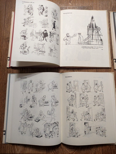 Herluf Bidstrup Bilder Karikatur Cartoons Russische Bücher in 4 Bänden Бидструп - Bild 9 von 23