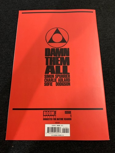 DAMN THEM ALL 1 Variant 1:25 BOOM Ward - Picture 2 of 2