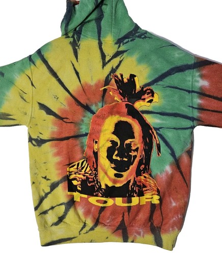 Trippie Redd Tour Tie Dye Pullover Hoodie Sz M - Picture 5 of 9