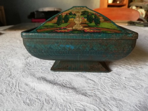 Vintage Rowntree York sweet tin garden design Rowntrees tin - Picture 7 of 12