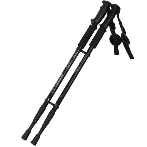 Aluminium Wanderstöcke 2er Set Nordic Walking Stöcke Teleskop Trekking 65-130cm - Bild 15 von 15