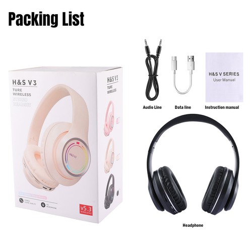 Active Noise Canceling Bluetooth Headphones Over-Ear Wireless Headsets with Mic - Picture 17 of 46