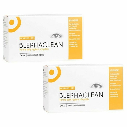 NEU ANGEBOT 40 Blephaclean thea Augenlid sterile Reinigung VON OPTIKERN EMPFOHLEN  - Bild 1 von 6
