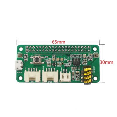 ReSpeaker 2-Mic Pi HAT Expansion Board For Raspberry Pi 4B +CE W/B+/3B+/3B