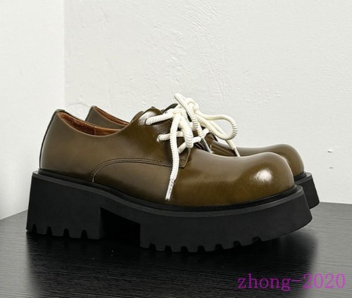 2025 Para hombres Cuero Real Creeper Oxfords Vestido Fiesta Club Informal Tacón Bloque Zapatos - Imagen 4 de 8