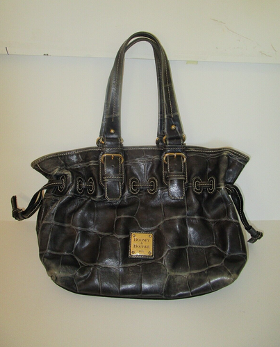 Borsa a tracolla Dooney Bourke in pelle Gator stile hobo borsa a mano casual - Foto 1 di 8