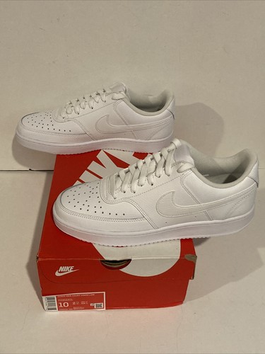 Nike Court Vision Low Women’s Size 10 CD5434-100 Triple White Shoes Basketball - Picture 1 of 5