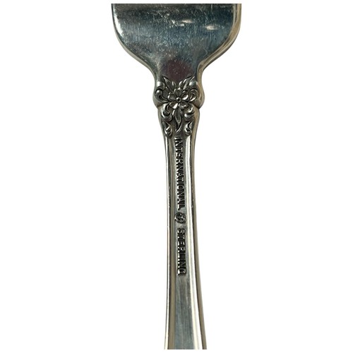Vintage 1939 International Sterlingsilber Präludium Muster Set mit 6 Tafelgabeln - Bild 6 von 10