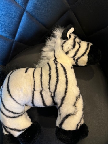 Aurora Flopsies Zebra 10" Plush Black and White Striped Stuffed Animal - 第 4/6 張圖片