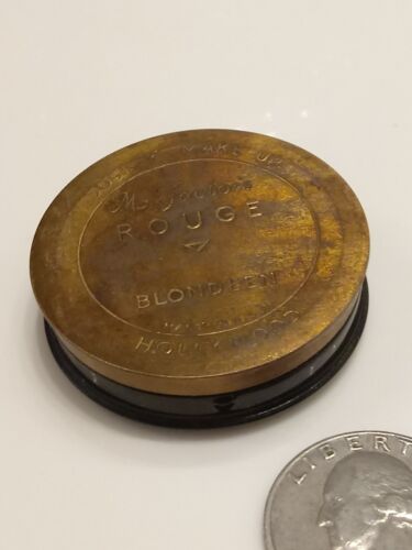 1930's Art Deco Max Factor Rouge Blondeen Society Makeup Compact - Picture 3 of 4