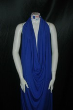 Bamboo Spandex Jersey Knit Fabric High End Fabric BY THE YARD cobalt blue 10 oz