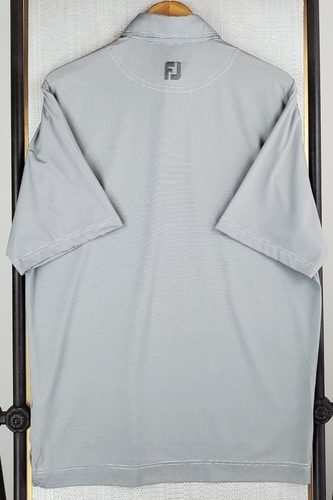 FOOTJOY Größe Medium Herren Poloshirt schwarz/weiß gestreift Performance Golf feuchtigkeitsableitend - Bild 4 von 10