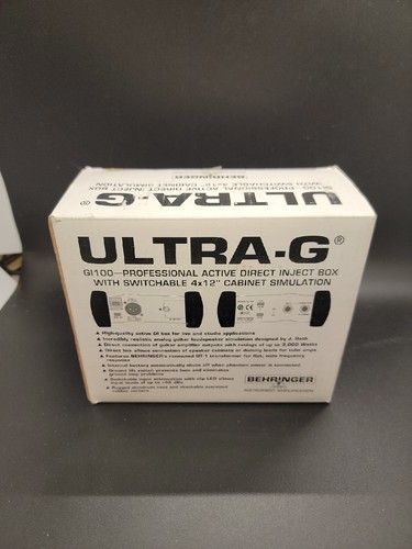 BEHRINGER GI 100 DIRECT INJECT BOX W/4X12 CABINET SIMULATION  - Picture 1 of 5