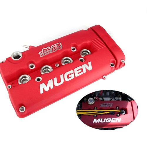 Blue Mugen Styl Racing Engine Valve Cover For Honda Civic B16 B17 B18 VTEC B18C - Picture 2 of 8