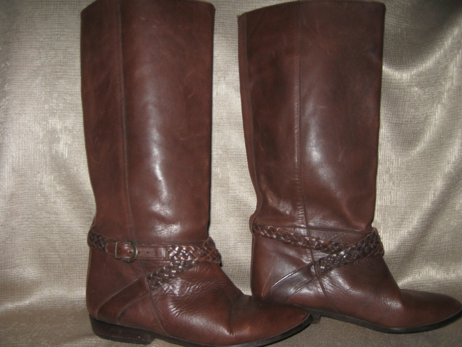 Biarritz Pull On Riding Leather Boot. Rich brown.… - image 1