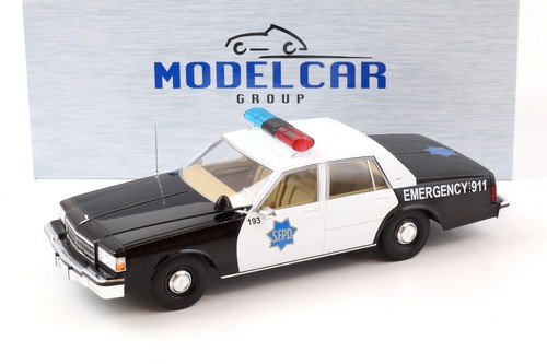 1:18 MCG Chevrolet Caprice S. F. P.D San Francisco Police Vigili Nero/Bianco - Foto 1 di 4