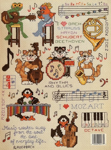 Music Makers Mini Series #8 - Counted Cross Stitch - Leisure Arts - Leaflet 477 - Picture 2 of 2