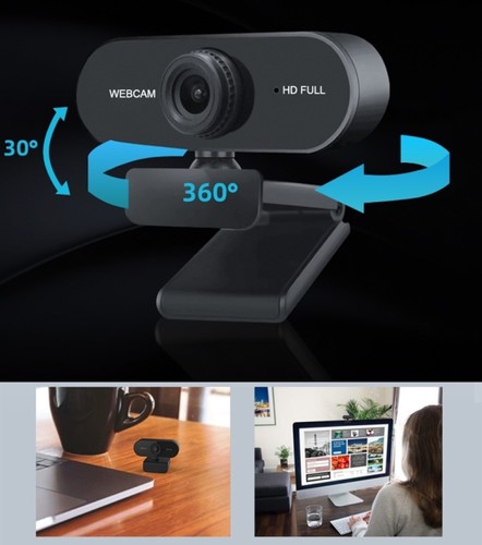 Kamera internetowa Kamera internetowa z mikrofonem USB Full HD 1920x1080 30 fps dla Windows Mac OS - Zdjęcie 3 z 11