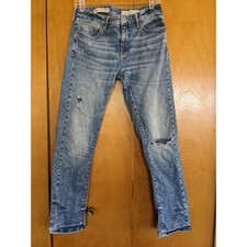 Pilcro and the Letterpress Anthropologie Slim Boyfriend Distressed Jeans Blue 28