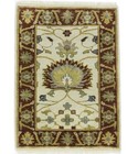 Brand New Wool Cream Floral Osh Chobi 2X3 Peshawar Oriental Area Rug