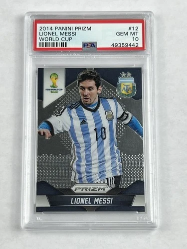 Lionel Messi 2014 Panini Prizm World Cup #12 PSA 10 Gem Mint - Argentina