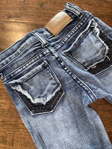 Boys 3t Fly Pepper Blue Jeans Cute Embroidery Pockets Med Wash Demin Cute - Picture 6 of 6