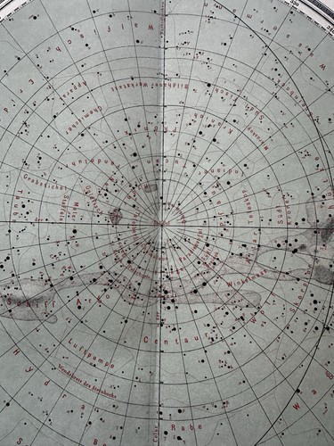 Cartas estelares celestiales Cielo nocturno 1892 Sohr-Berghaus escaso detallado mapas a 2 colores - Imagen 13 de 15