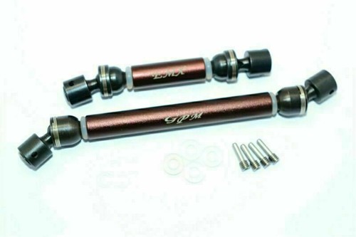 2pcs Aluminium Front & Rear Main Drive Shaft For TRAXXAS 1/10 E-MAXX 2 EMX2037S - Picture 19 of 19