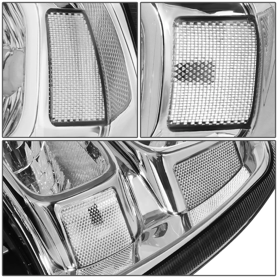 PARA FORD F250 F350 SUPER DUTY 05-07 CARCASA CROMADA FAROS ESQUINEROS TRANSPARENTES FAROS Foto 4 de 4