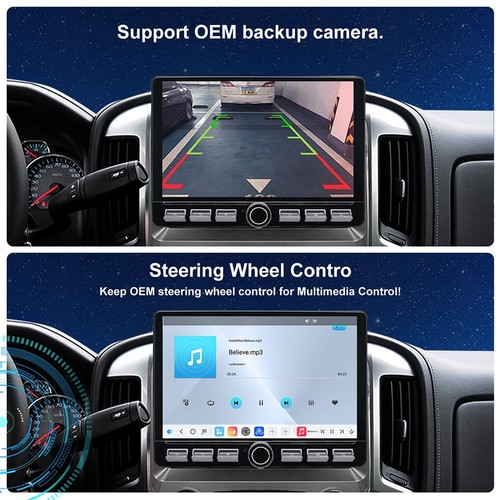 4G LTE QLED Radio for Chevrolet Chevy Silverado GMC Sierra 2014-2018 Radio Up... - 第 5/6 張圖片