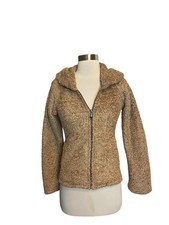 Patagonia Synchilla Women Curly Q Fleece Jacket XS Brown High Pile Shawl