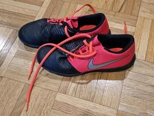 Nike Phantom Venom Academy IC Kids Size 6.5 Black/Red Indoor Soccer Shoes 