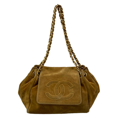 Used CHANEL (CHANEL) Shoulder Bag Flap Bag Chain Shoulder Matte Gold Hardware B