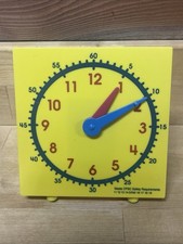 Learning Manipulative Student Mini-Clock 5" NEW  2 Back To School 