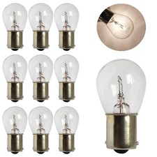 10pcs Car 1156 Turn Signal Light Mini 12v P21w 1141 Bulbs Clear