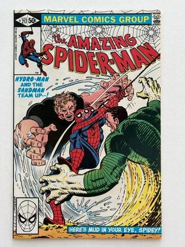 Amazing Spider-Man #217 (1981) Marvel Comics Hydro-Man Sandman VF/NM range