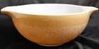 Vintage Pyrex Glass Brown/Tan 2.5 qt Woodland 443 Cinderella Mixing Bowl