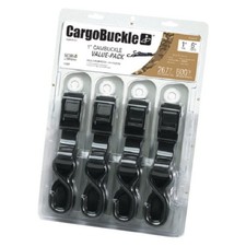 Boat Buckle 6' L x 1" W Cam Buckle Tie-Downs, 4 Pieces