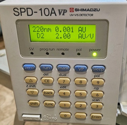 Shimadzu SPD-10A VP HPLC UV-VIS Detector Tested w/ Column, VICI Valve, Fiber Cab - Picture 2 of 10