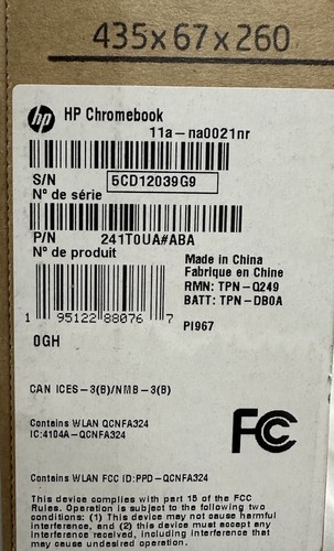 HP Chromebook 11a 11.6" (32GB SSD, MediaTek MT8183, 2.0GHz, 4GB RAM) R13 - Picture 5 of 5