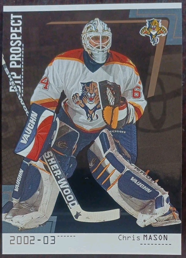 2002 - 2003 ITG Between The Pipes Chris Mason Islanders /100 #106 Hockey